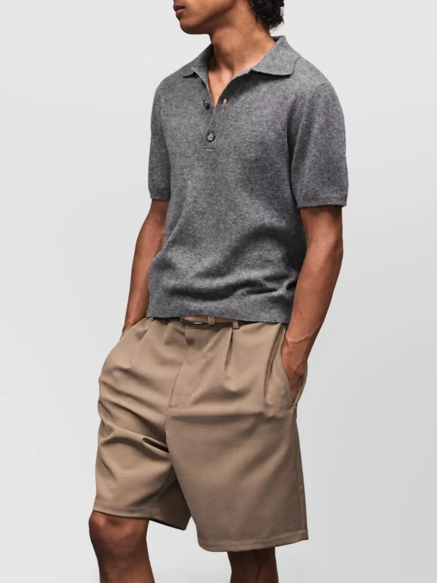 Entire Studios Cashmere Knit Polo Sweater