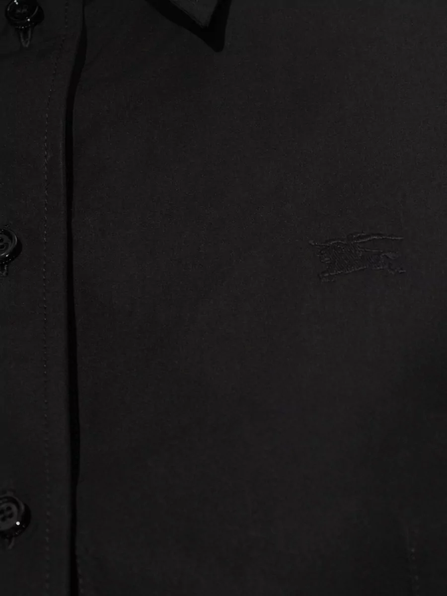 Burberry Collared Neck Fitted Long Sleeve Top