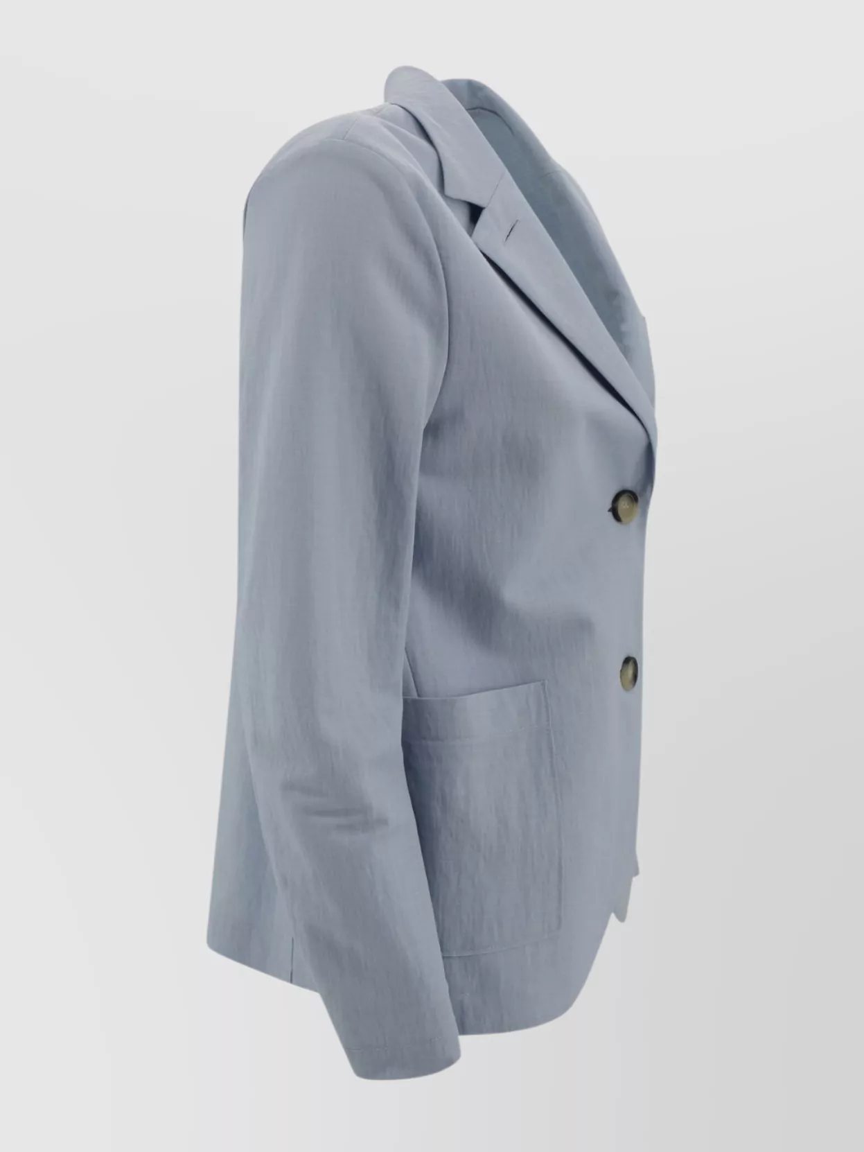 HARRIS WHARF LONDON WATERPROOF SINGLE-BREASTED RAYON BLAZER WITH NOTCHED LAPEL