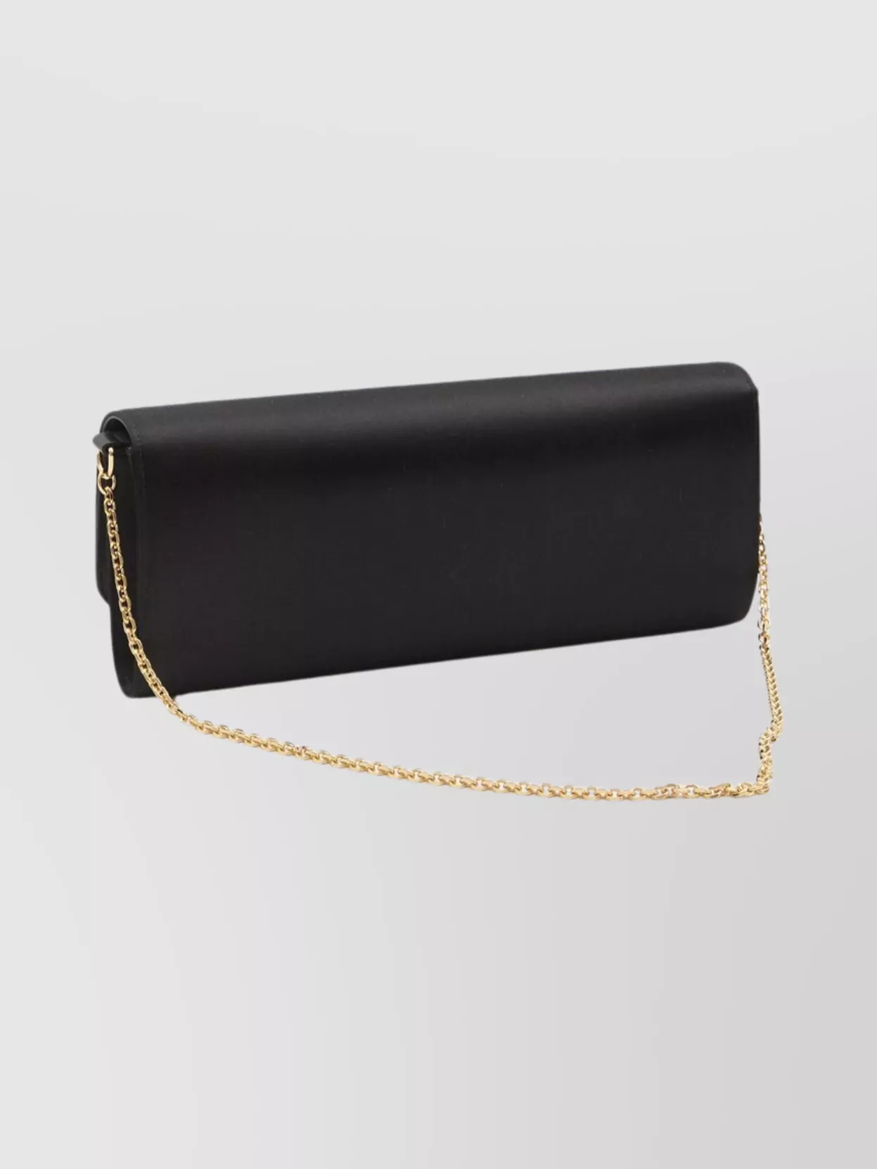 Gucci Satin Clutch Bag And Chain Strap