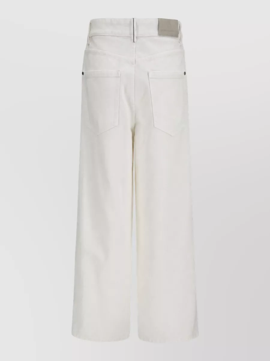 Brunello Cucinelli high-rise wide-leg denim jeans