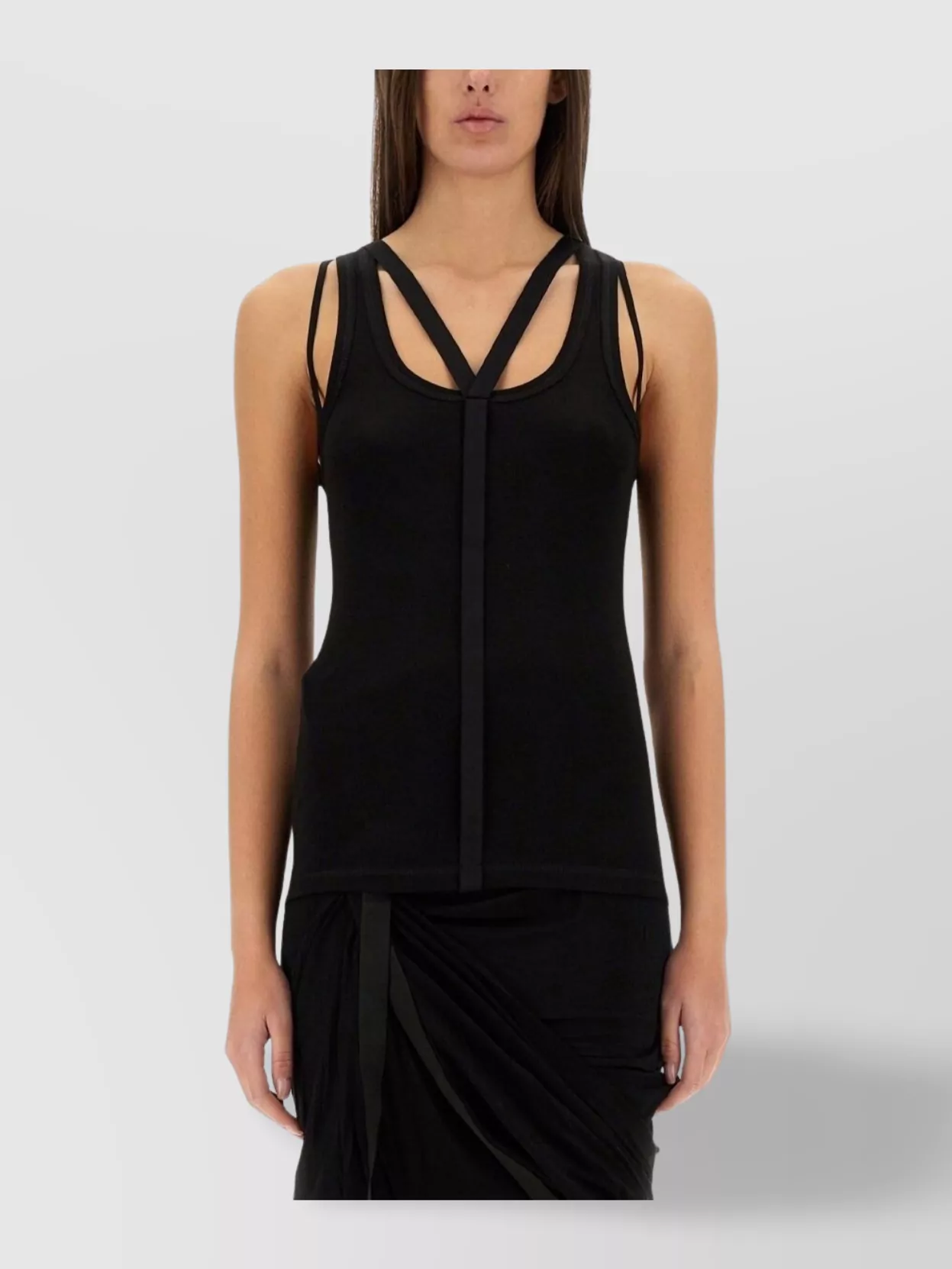 Helmut Lang "racer" Sleeveless Slim Fit Top