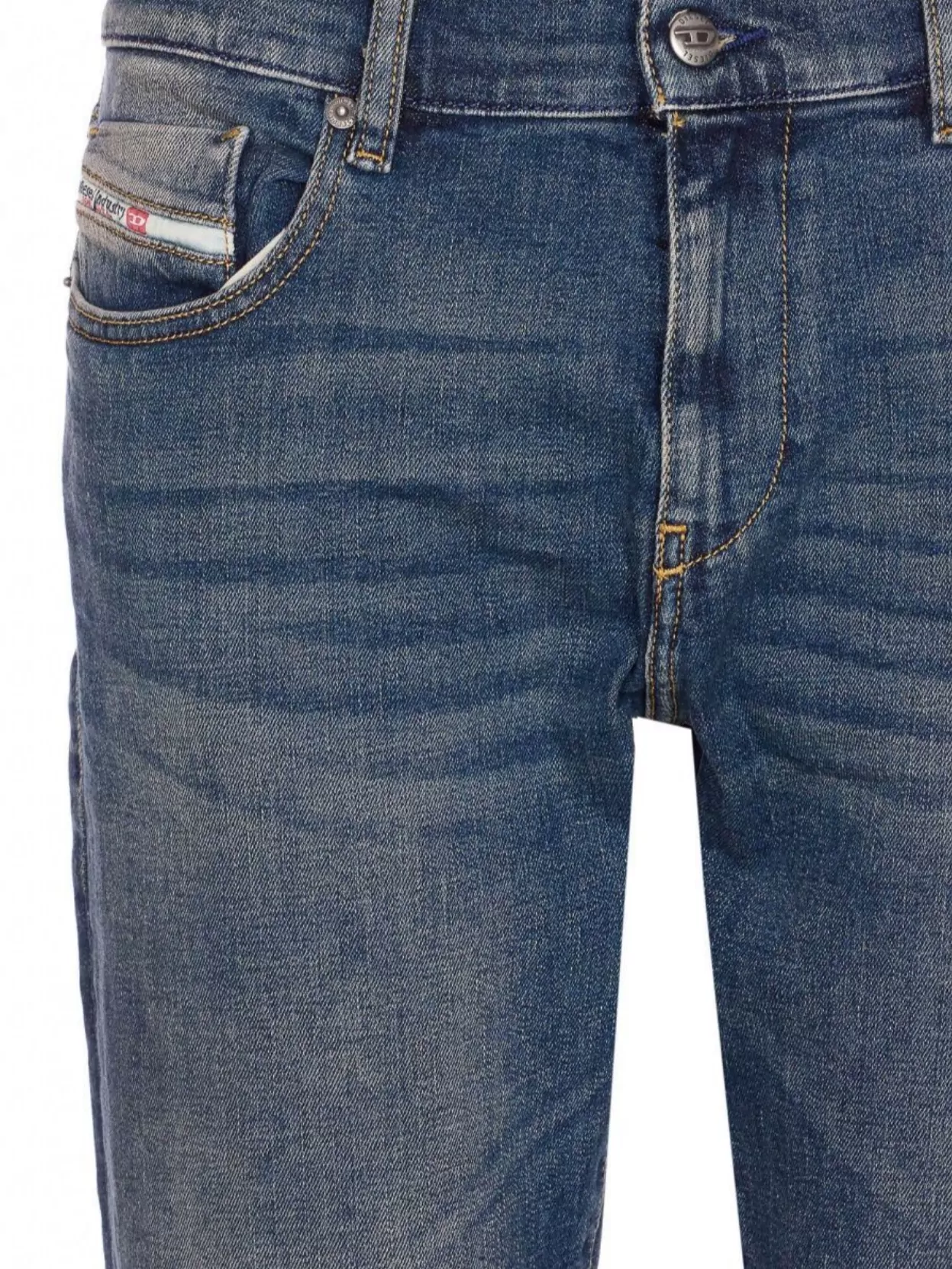 Diesel Slim Fit Trousers Five Pockets In Blue