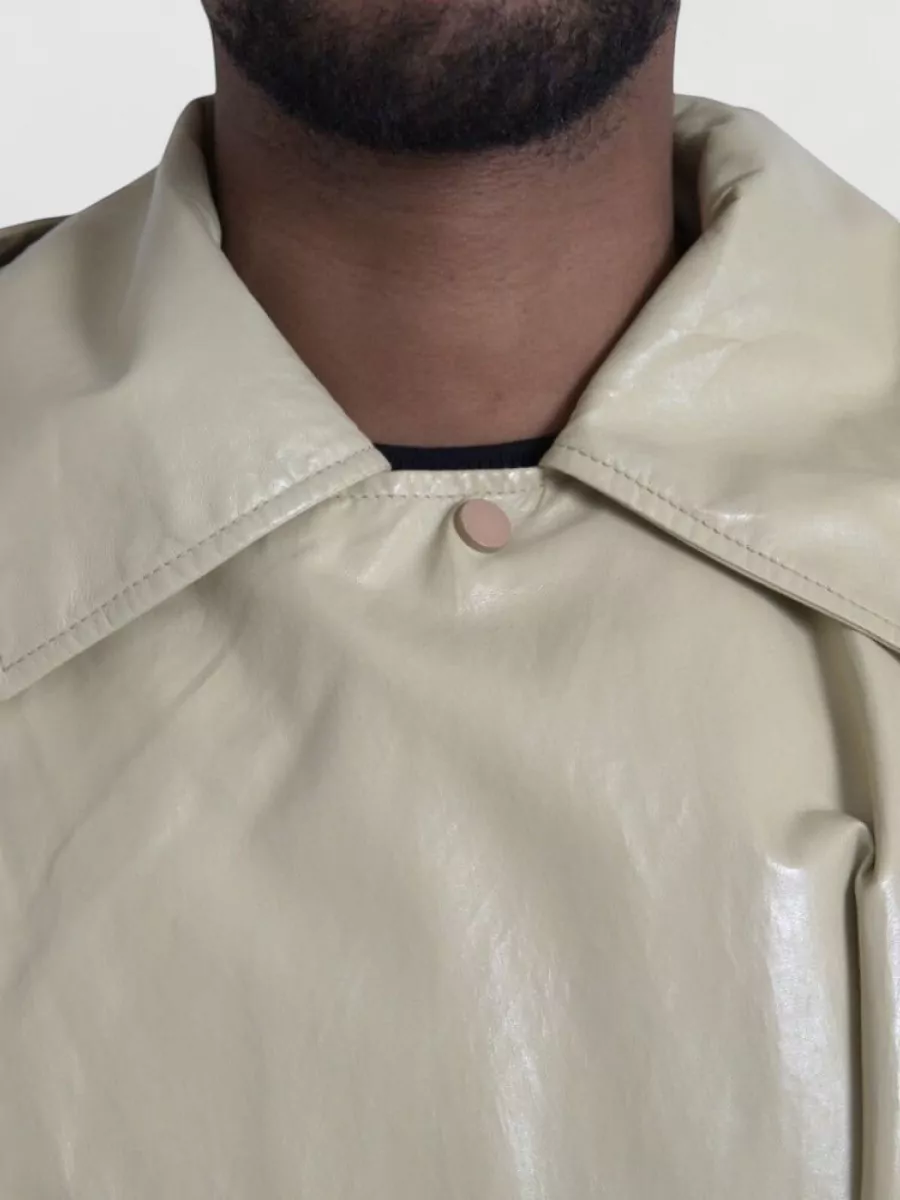 Bottega Veneta Leather Trench Coat