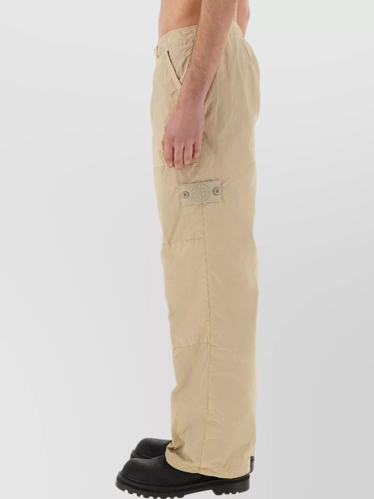 Stone Island Ghost Logo Pants Featuring Pockets