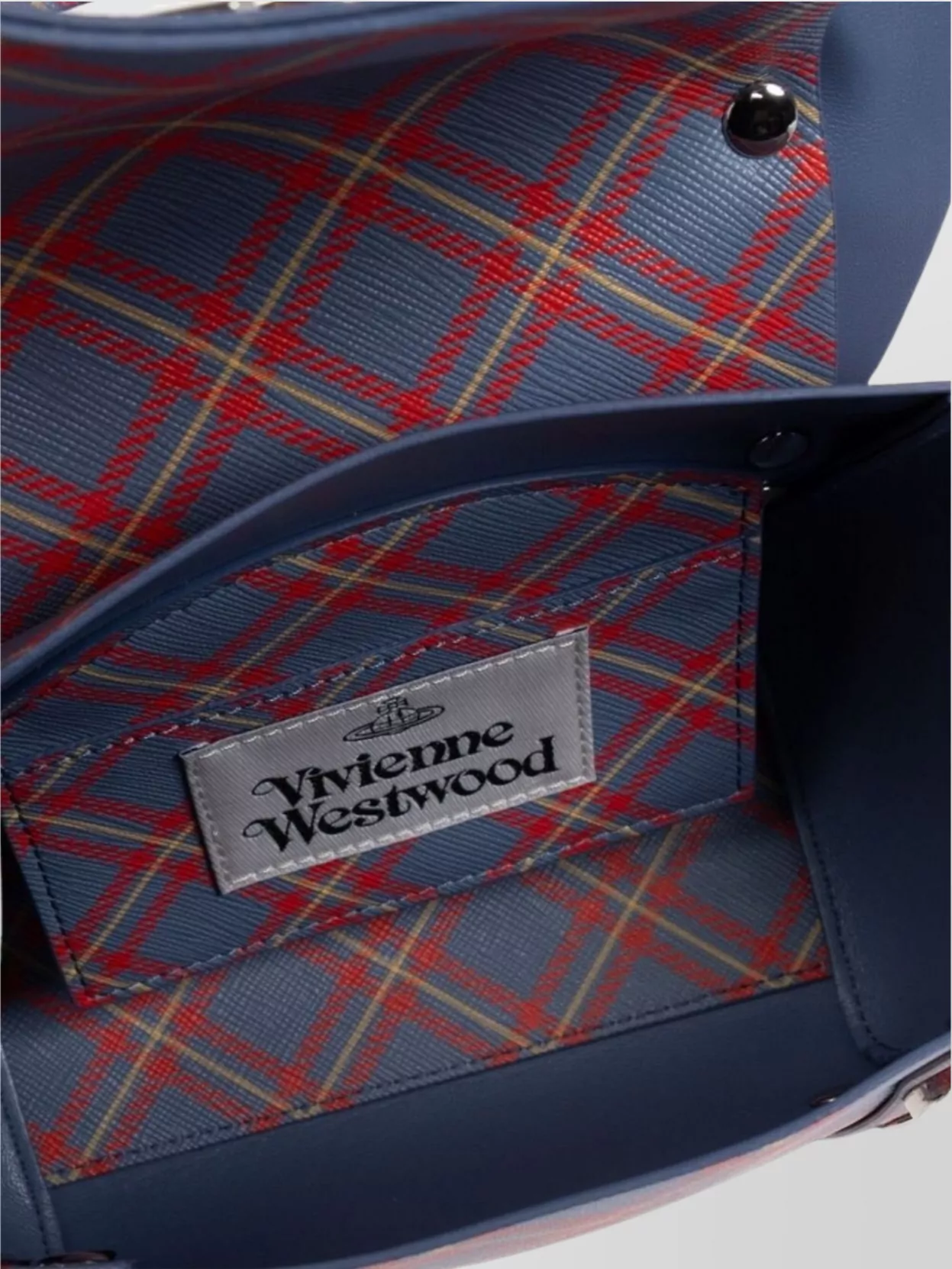 Vivienne Westwood Plaid Chain Strap Shoulder Bag