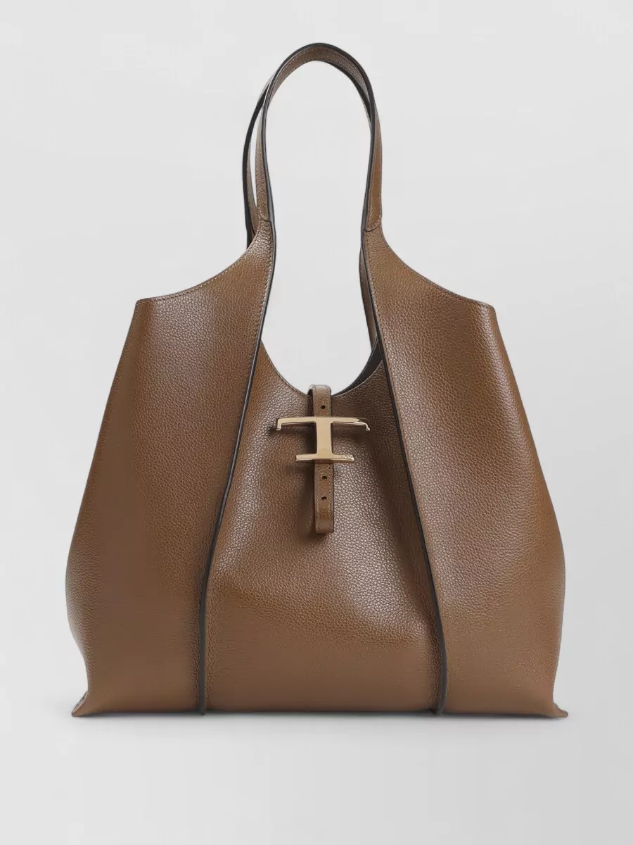 Tod's T Timeless Medium Leather Tote Bag