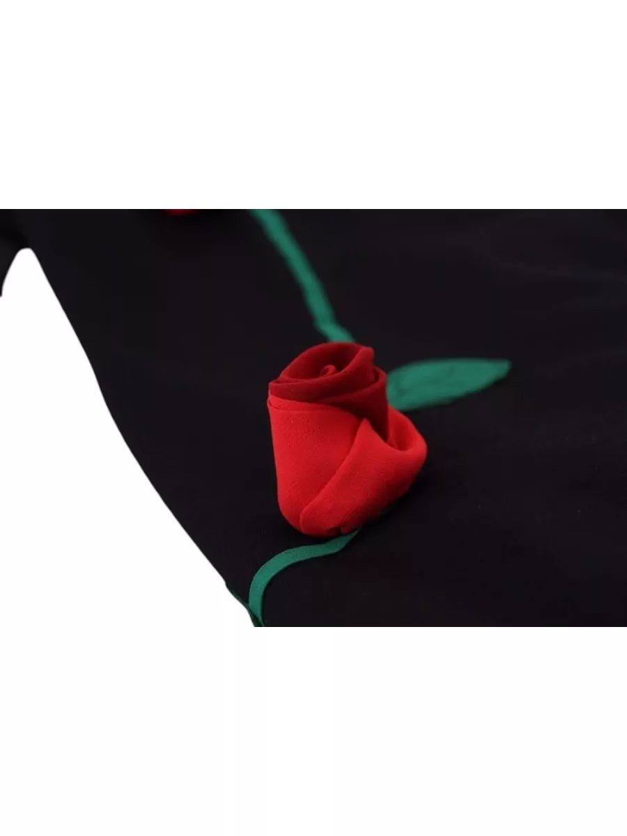 Dolce&Gabbana Wool Strapless Appliqué Midi Dress