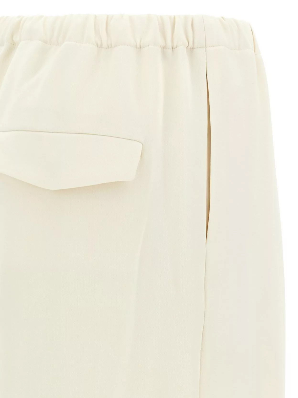Theory Drawstring Elastic Waistband Pleated Trousers