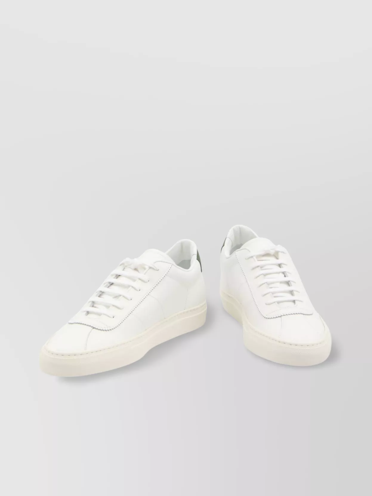 Common Projects Leather Sneakers With Suede Inserts