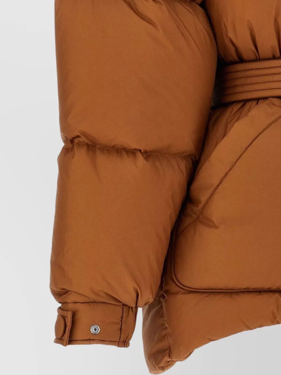 Ienki Ienki Down Belted Hooded Puffer Coat