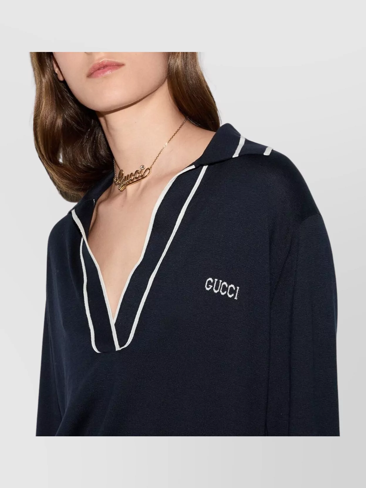 Gucci Striped Intarsia-knit Silk And Cotton-blend Sweater