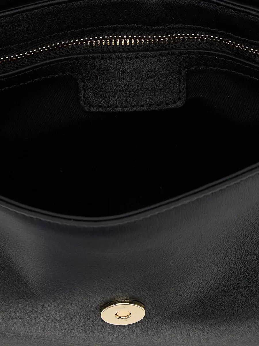 Pinko Mini Calfskin Leather Shoulder Bag