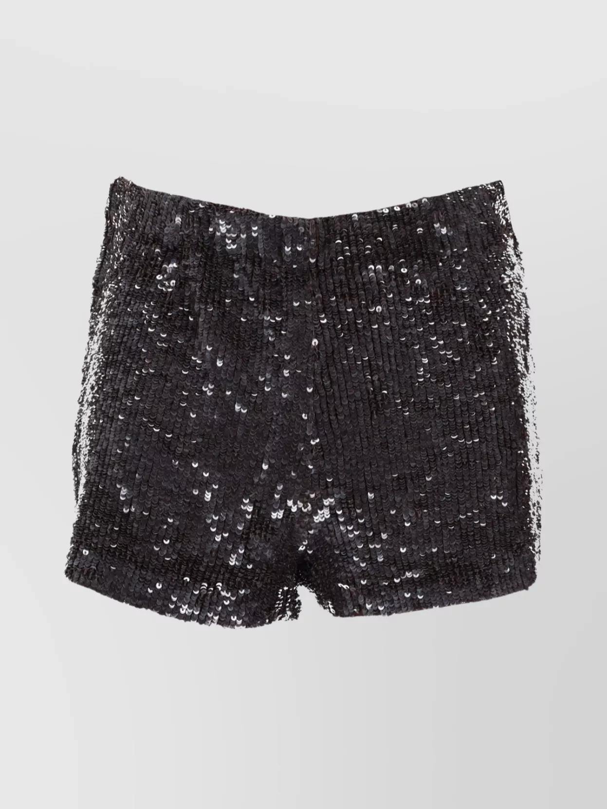 P.a.r.o.s.h Stylish Shorts With Sequin Detail And Elastic In Black