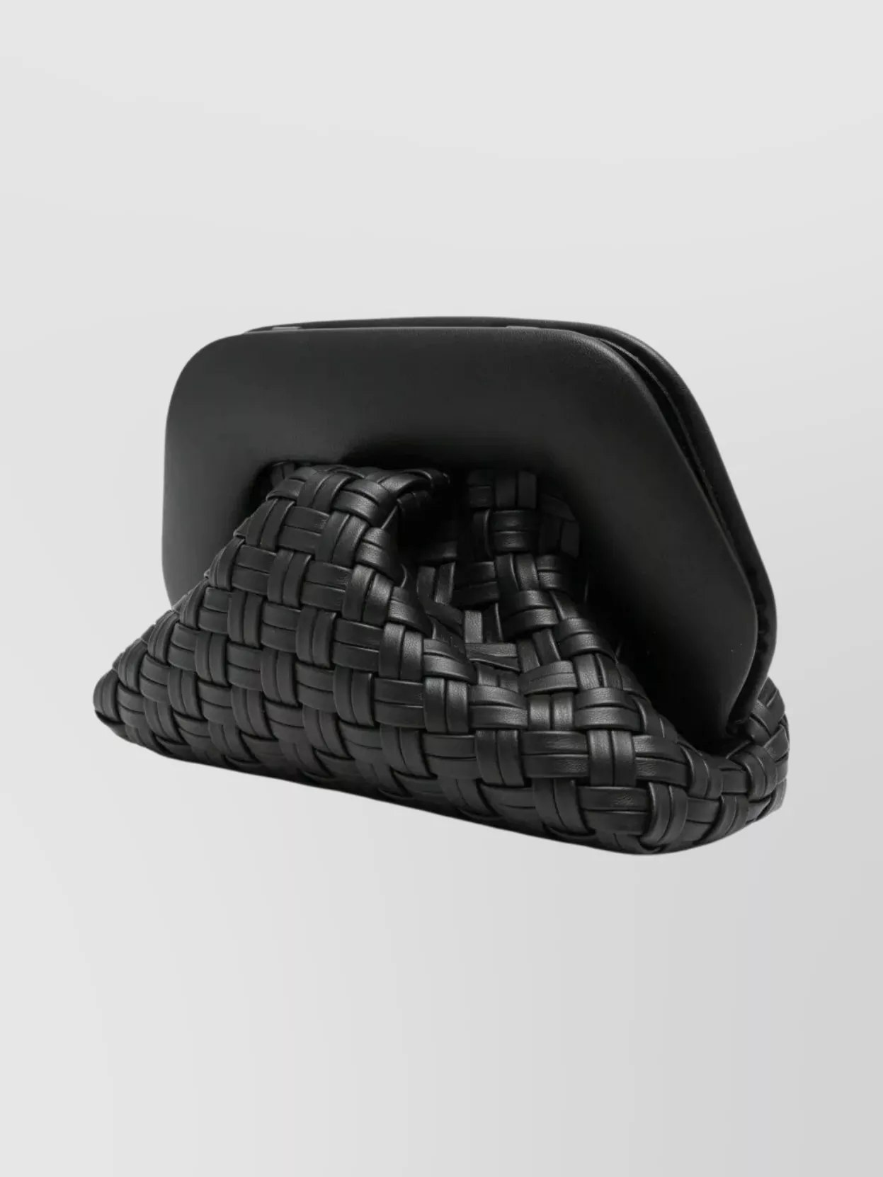 Themoirè Braided Leather Clutch Bag And Strap