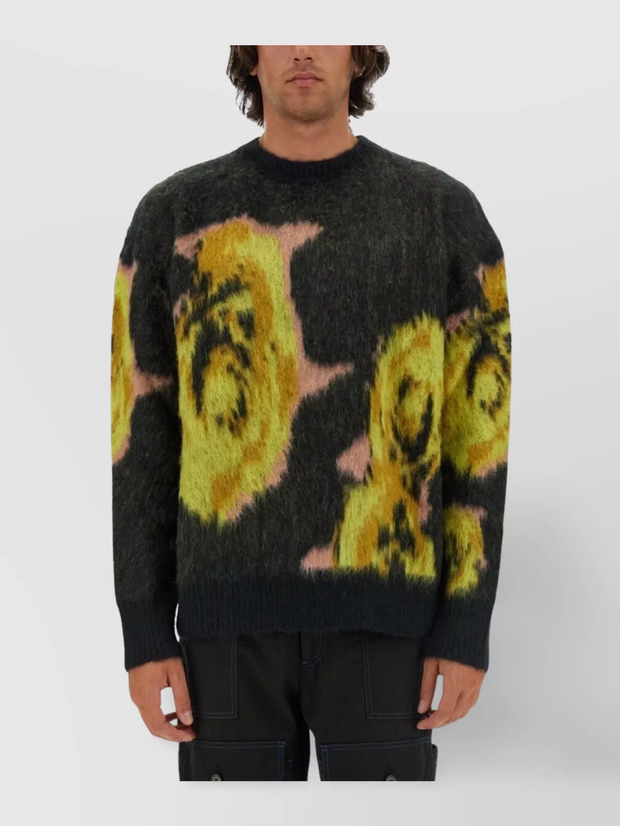Msgm "Roses Pixellées Souterraines" Jersey