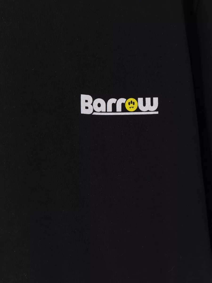 Barrow Oversized Logo Print Cotton T-Shirt