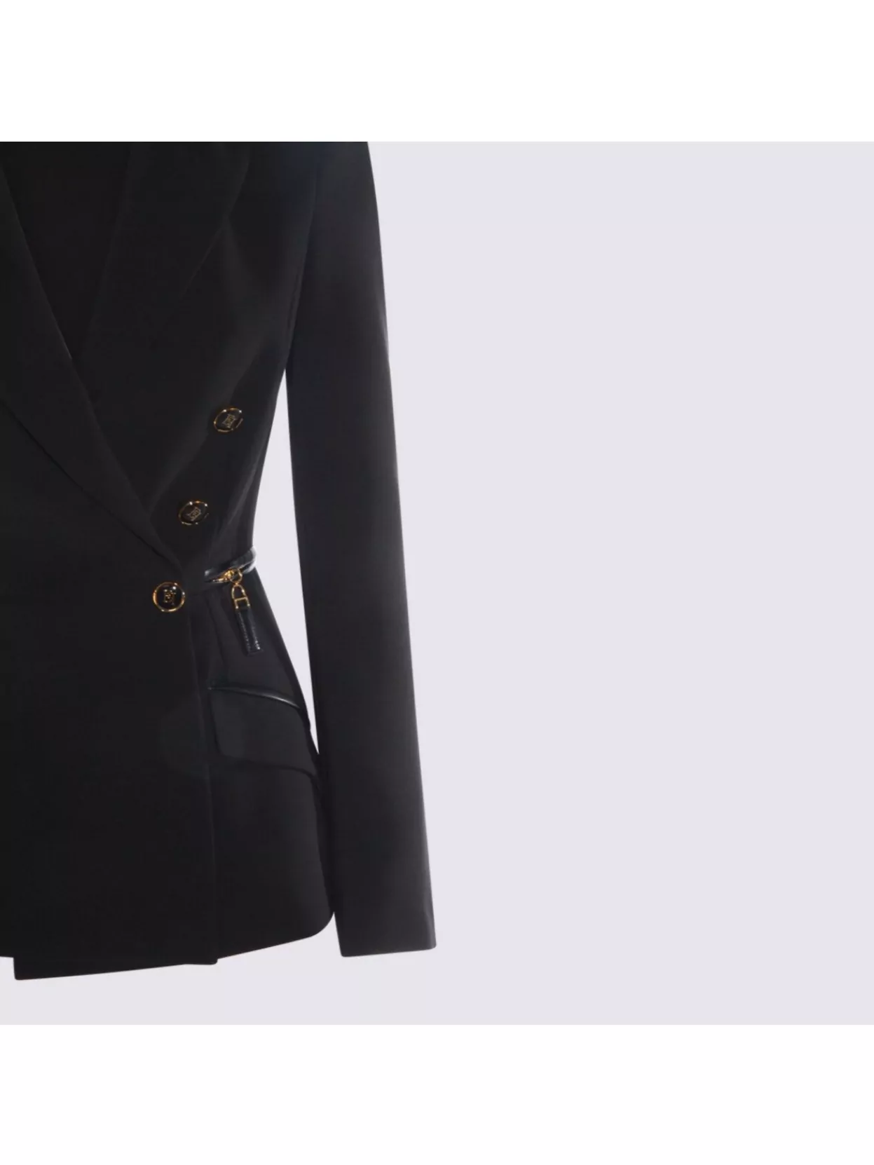 Elisabetta Franchi Blazer Double-Breasted Gold-Tone Buttons