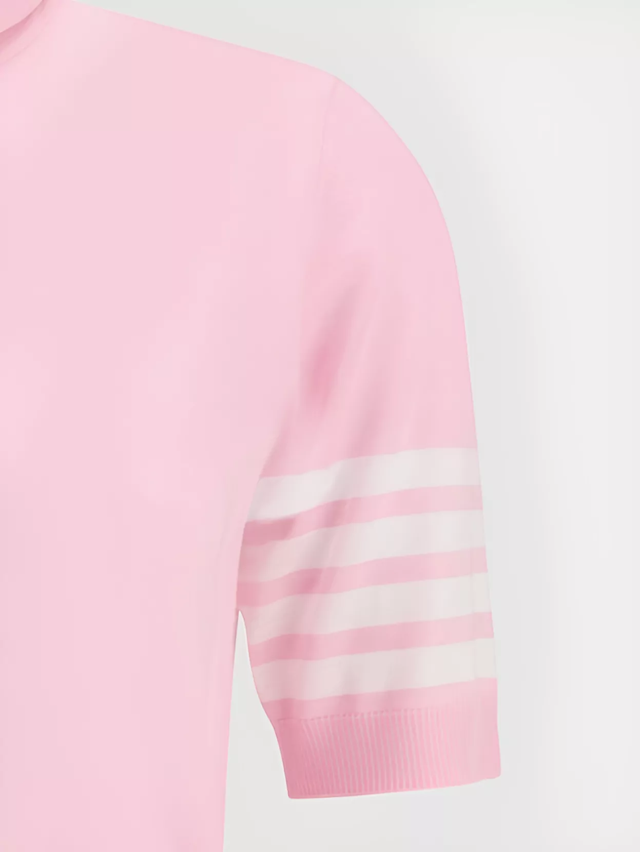 Thom Browne Striped Detail Wool Turtleneck Sweater