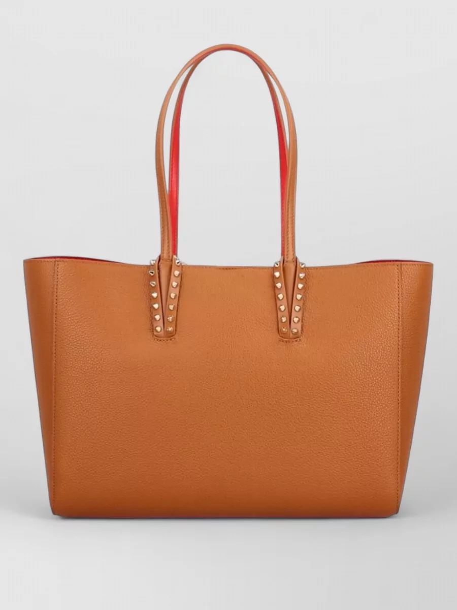 Christian Louboutin Cabata Small Leather Studded Tote Bag