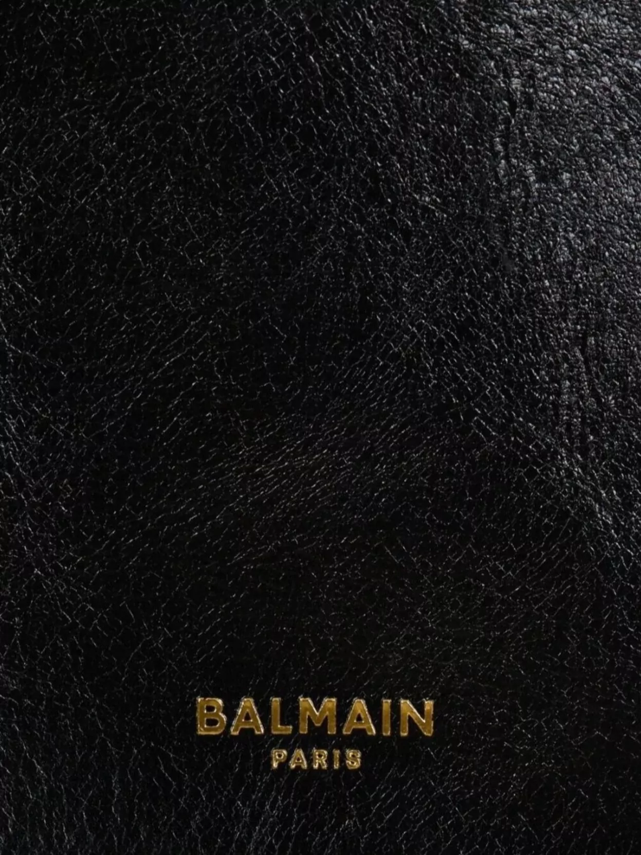 Balmain Structured Shape Calfskin Bag