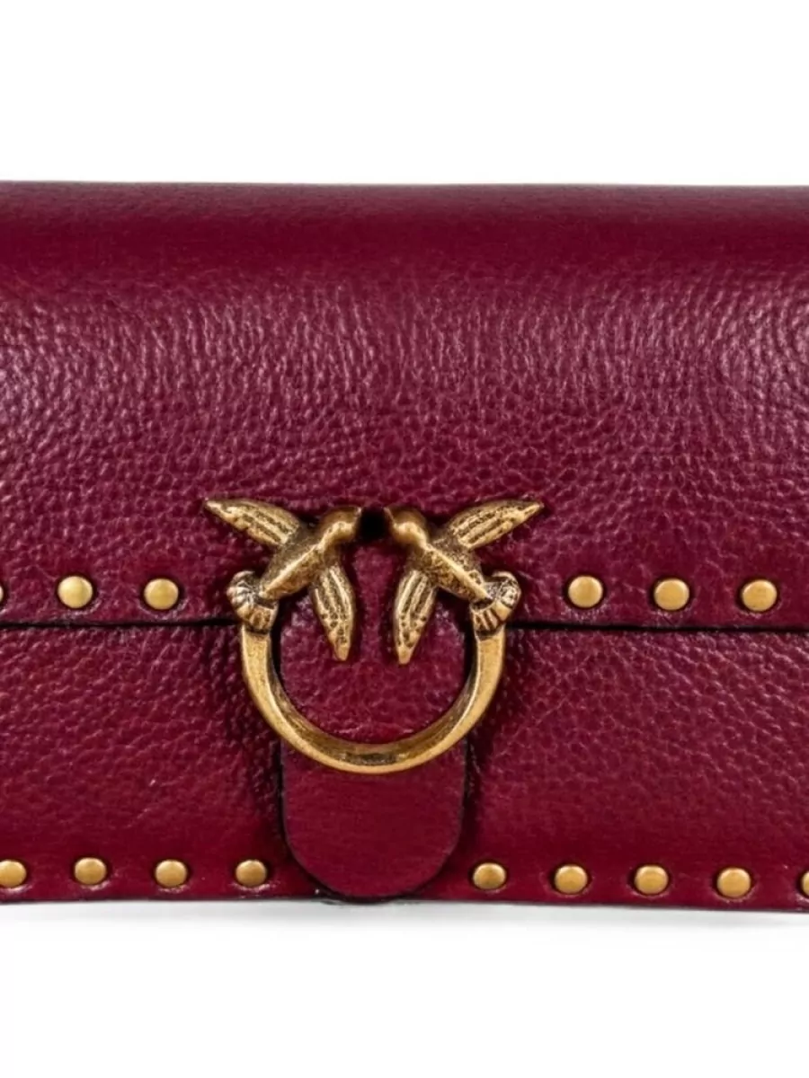 Pinko Love Bag One Leather Clutch Bag