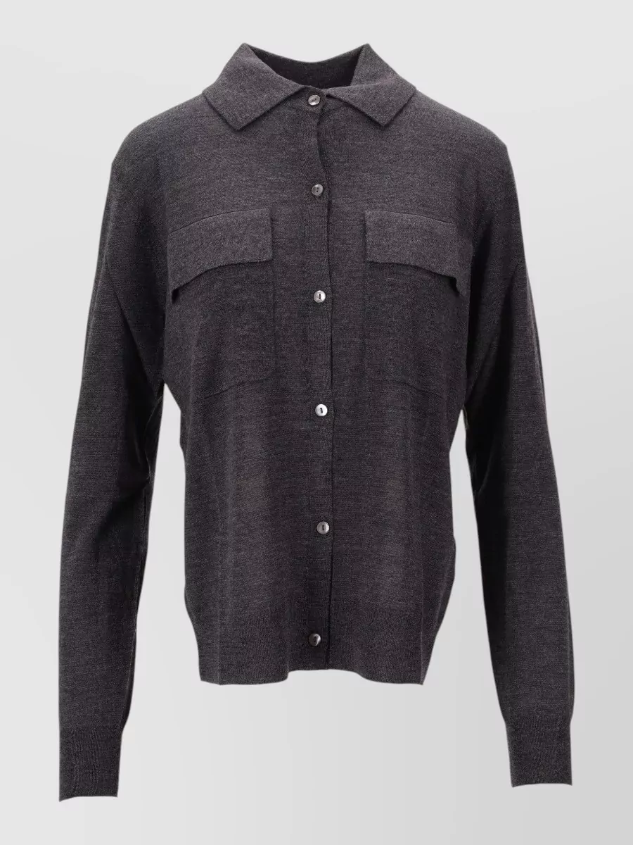 Parosh cashmere wool silk cardigan
