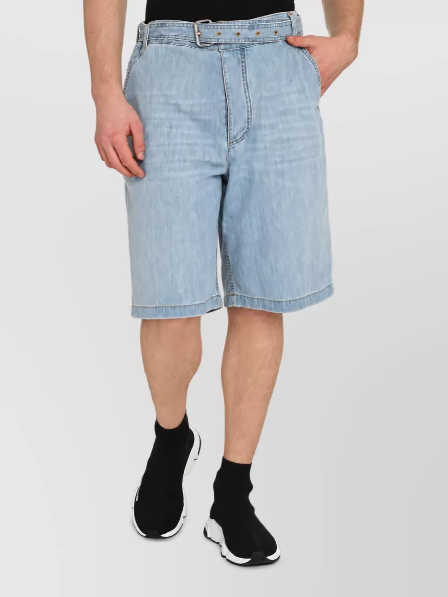 Bottega Veneta Denim Bermuda Shorts