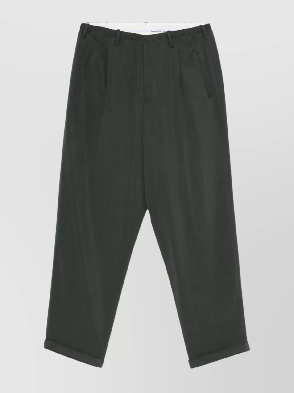 Magliano Trousers With Belt Loops And Cuffed Hem