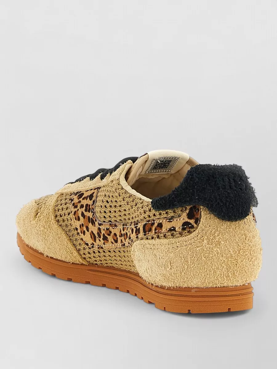 Autry Windspin Sneakers Animal Print Mesh Rubber