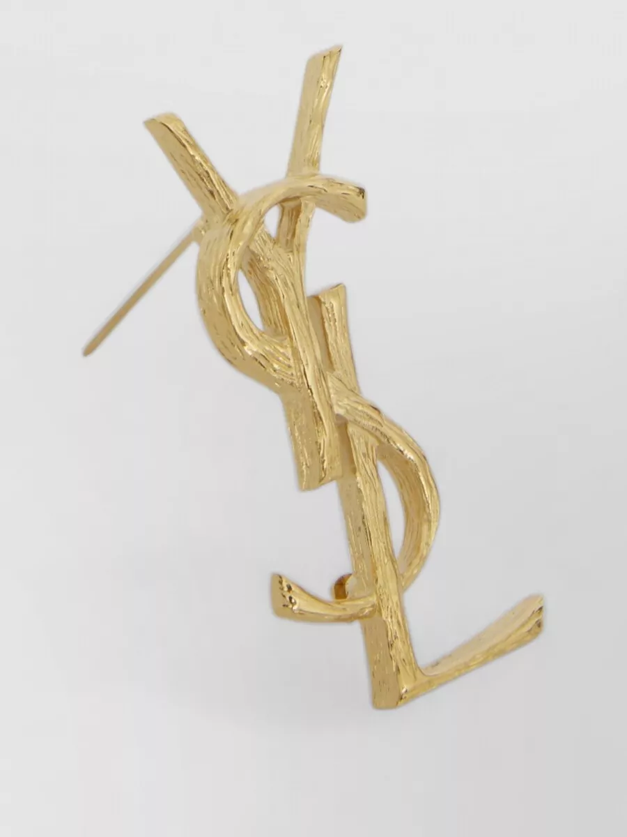 Saint Laurent Engraved Brooch