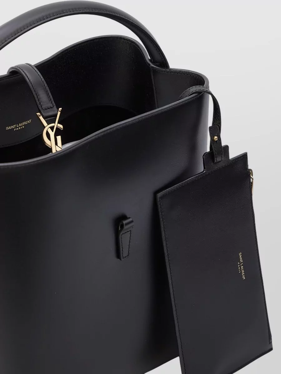 Saint Laurent Le 37 Calfskin Leather Tote Bag