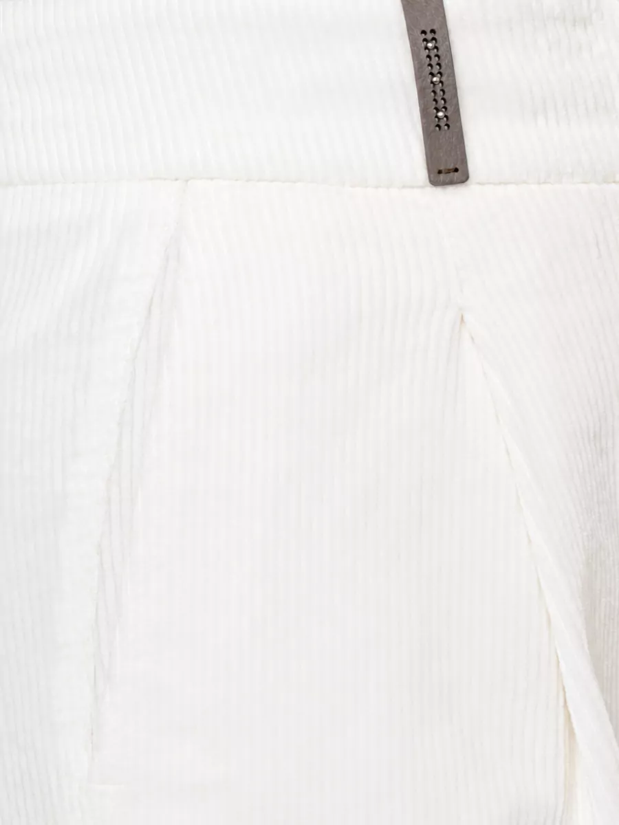 Peserico Corduroy Straight-Leg Trousers