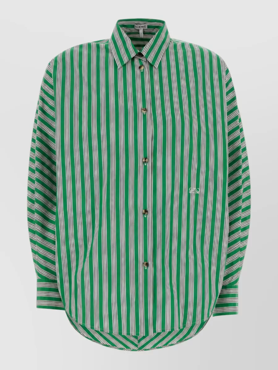 Loewe embroidered cotton shirt