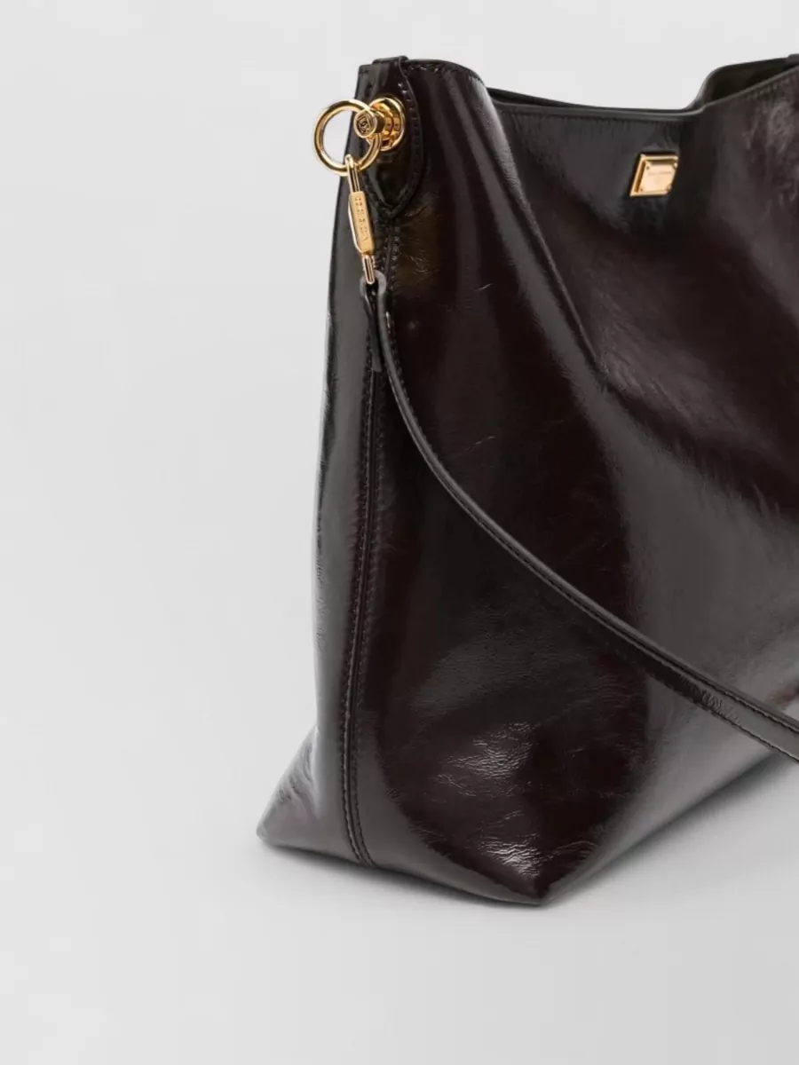 Dolce&Gabbana Vittoria Large Leather Shoulder Bag