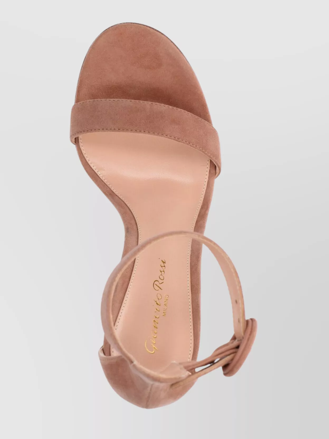 Gianvito Rossi Heeled Sandals With Buckle Detail And Suede Finish