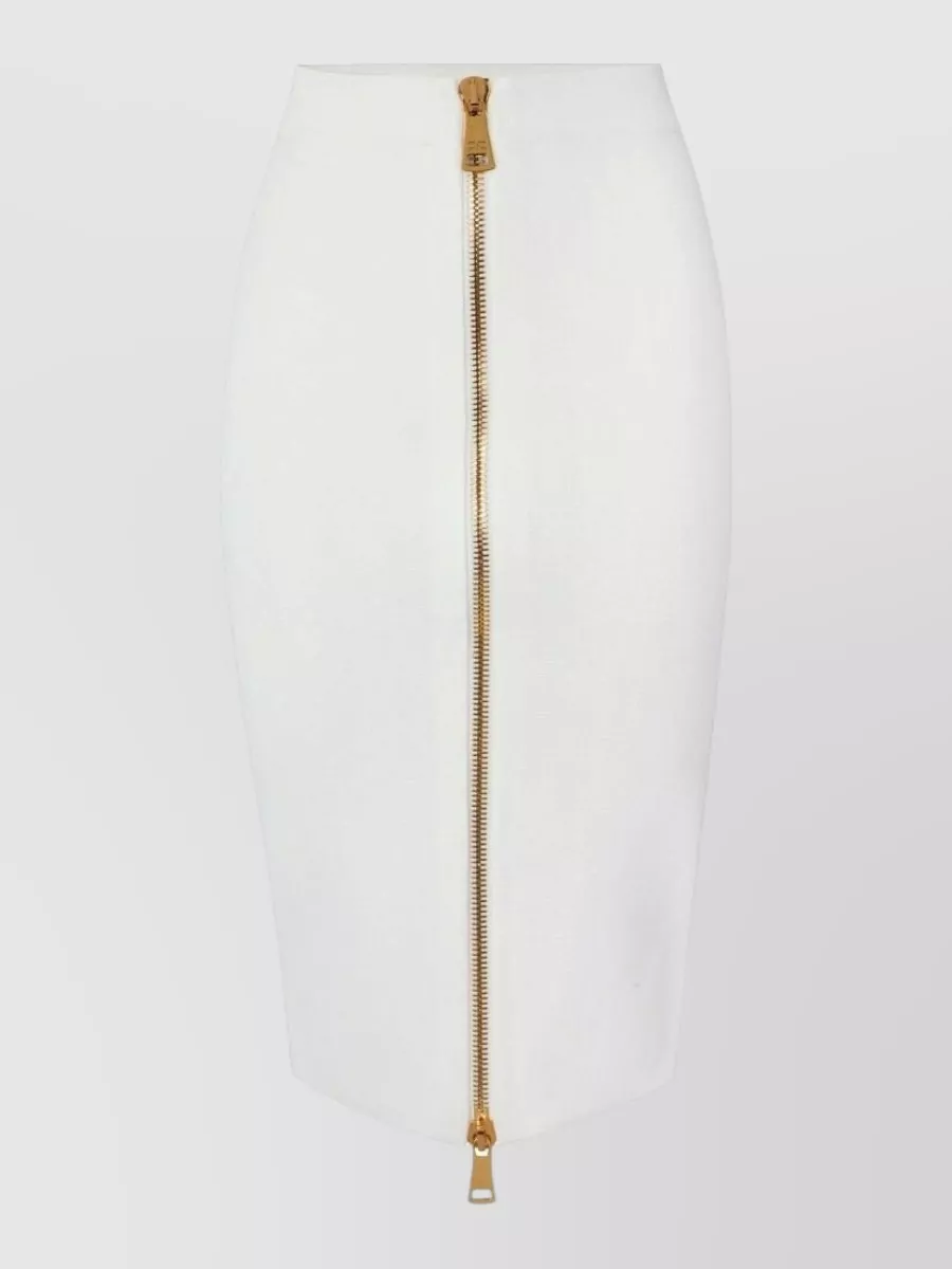 Elisabetta Franchi high-rise zipped midi pencil skirt
