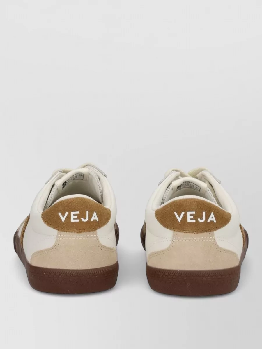 Veja Suede Accented Low-Top Sneakers