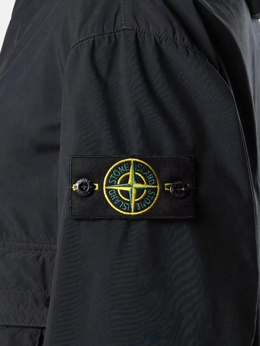 Stone Island Hooded Poly Tc Jacket Drawstring Hem