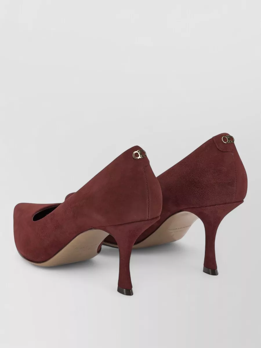 Ferragamo Leather Elydea 70Mm Pumps