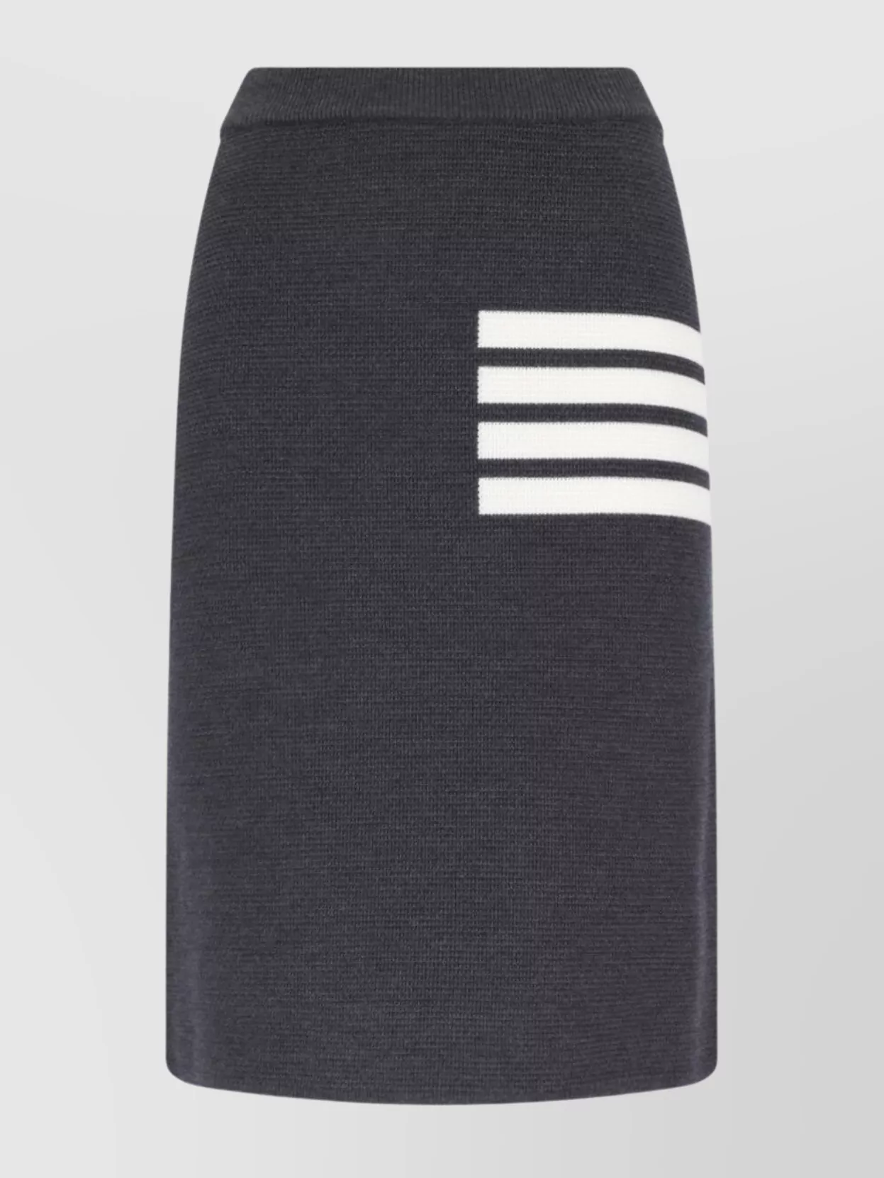 Thom Browne Striped Knitted Skirt Elastic Waistband
