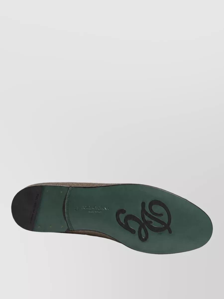 Dolce&Gabbana Leather Slip-On Slippers