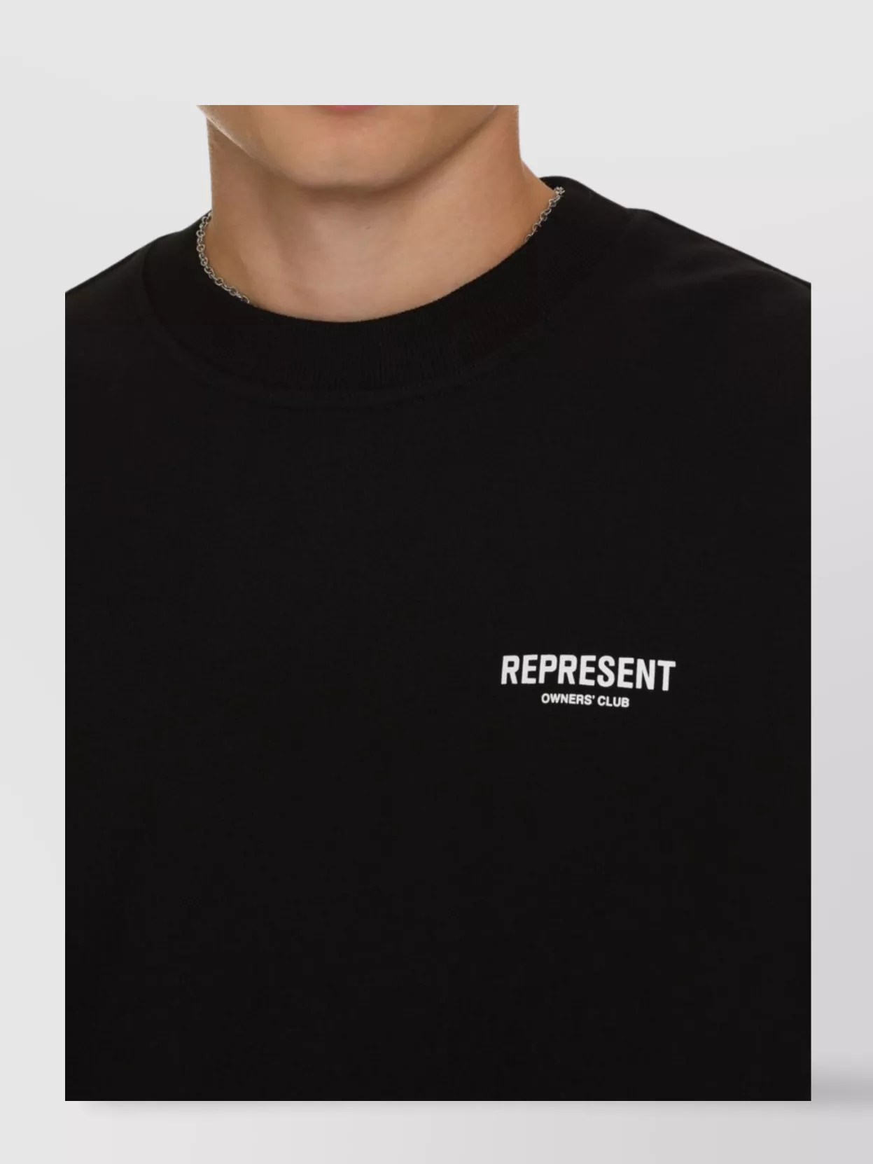 Represent Cotton Crew-Neck Sweatshirt With Back Print