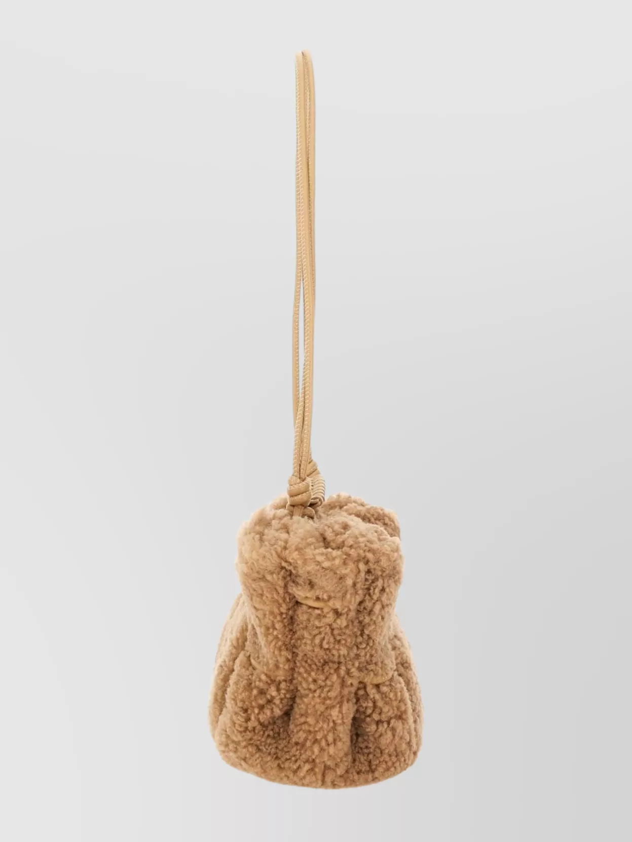 Hereu Textured Shoulder Bag Knotted Strap