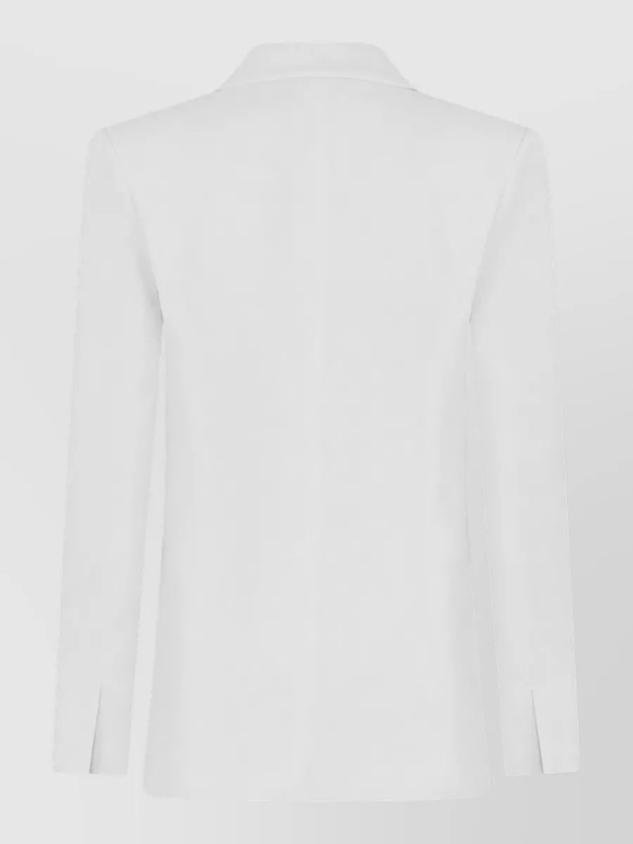 Pinko Linen Single-Breasted Blazer