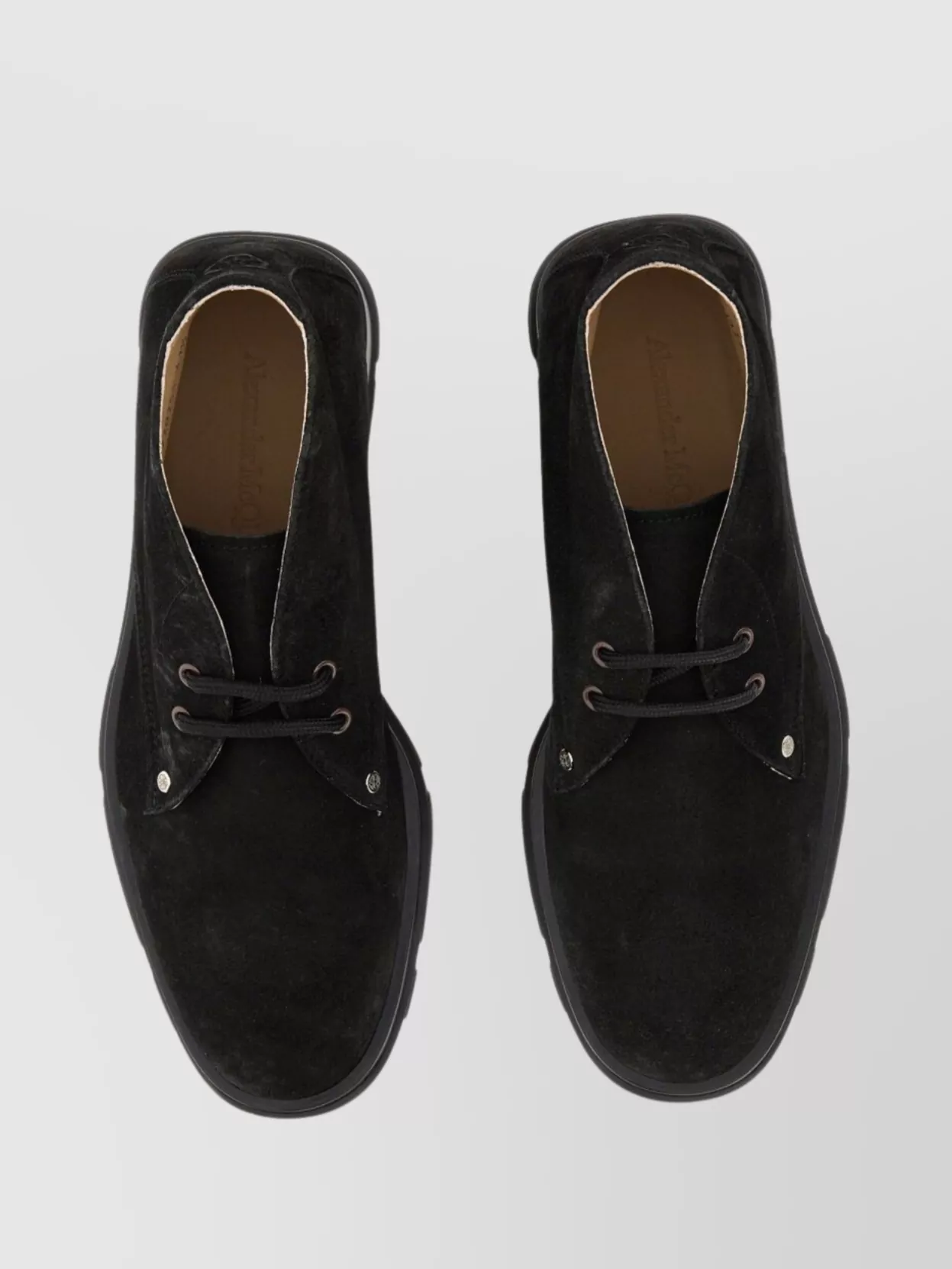 Alexander Mcqueen Suede Ankle Boot With 3 Cm Heel