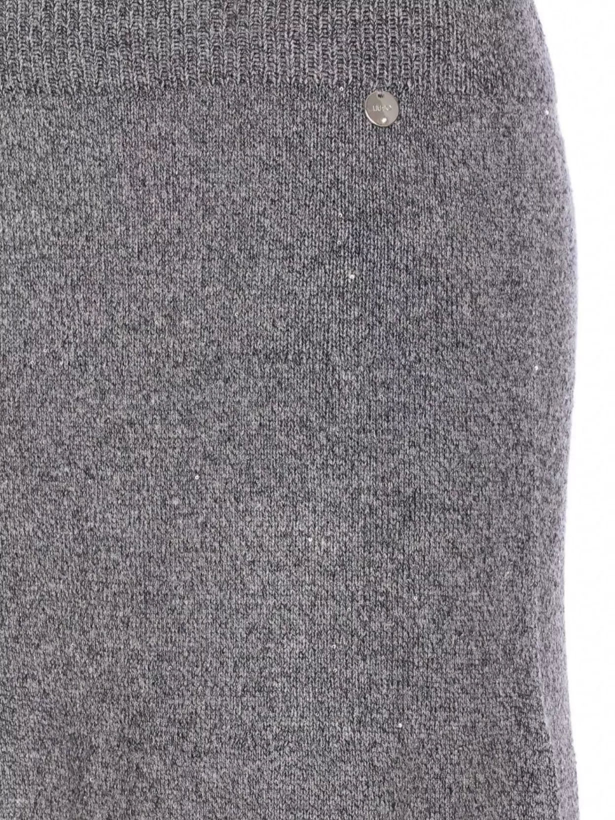 Liu •jo Sequin-embellished A-line Skirt In Gray