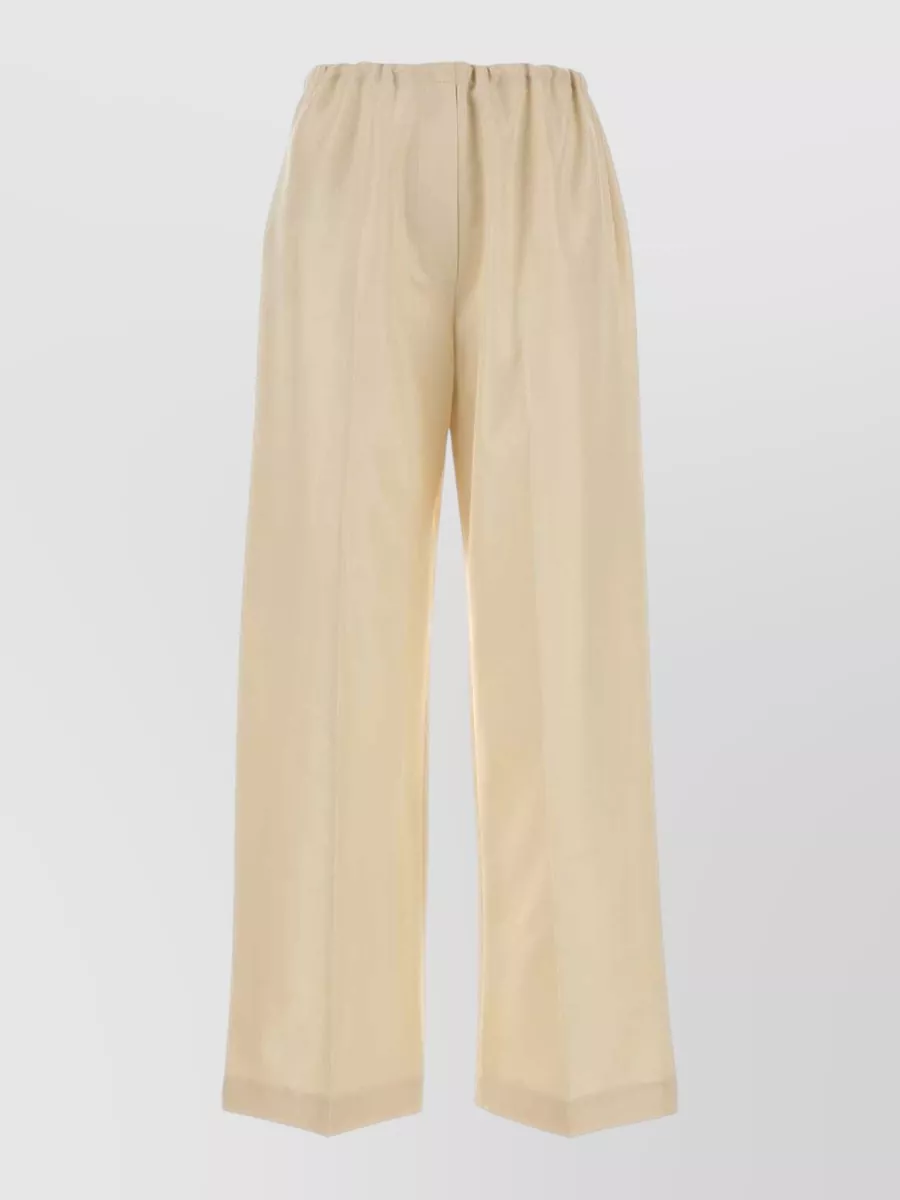 The Row Silk Low-Rise Straight-Leg Pajama Trousers