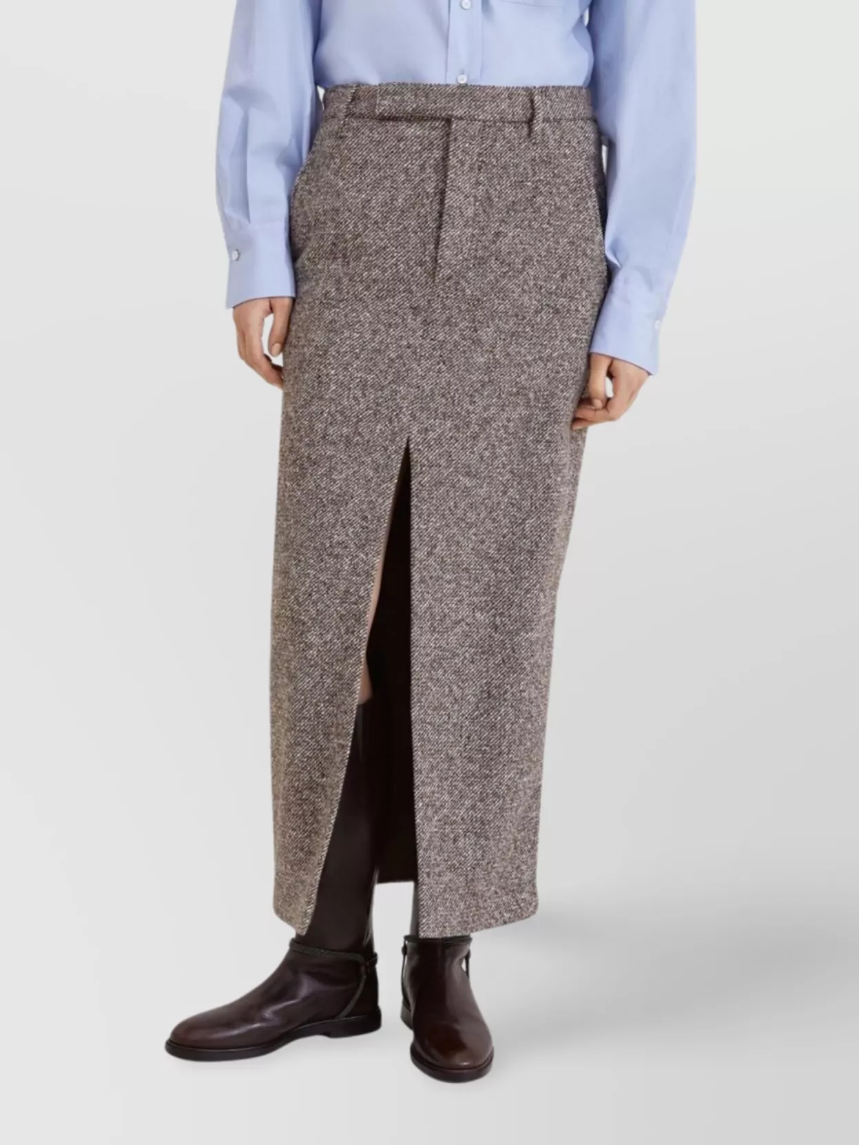 Brunello Cucinelli Skirt Long Wool Belt Loops