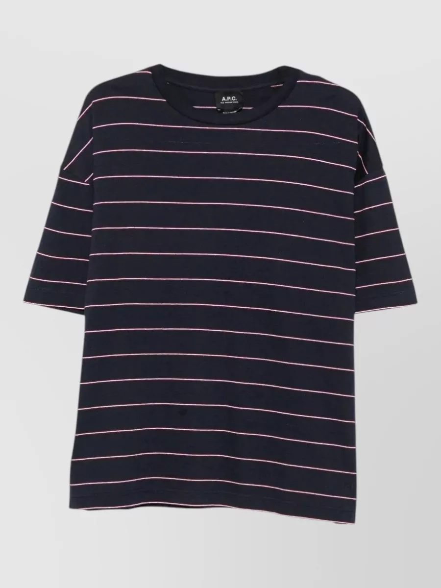 A.P.C. Logo embroidered cotton t-shirt